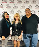 with Dee Martinez and Keith Moses at the NativVisions Film festival, Parker, Arizona